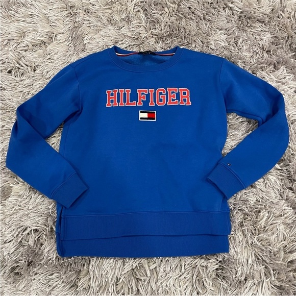 Tommy Hilfiger Blue Crewneck Sweater Juniors XS - Picture 1 of 9